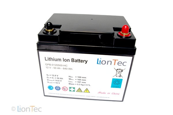 Lithium-Ionen-Batterie 12 V - 50 Ah